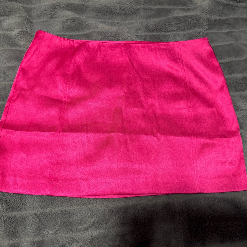 Holiday Skirt | Satin Skirt | Pink Skirt | Pink Satin Skirt | Pink Mini Skirt